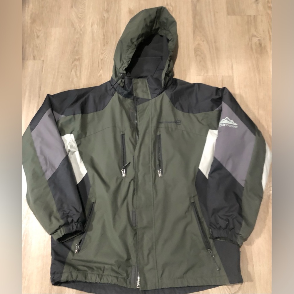 Free Country FCXtreme Jacket Fleece Lined With Removable Hood Size Medium